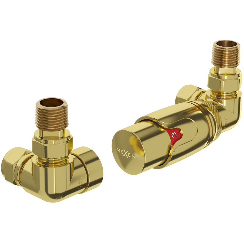 Mexen G00 termosztatikus axiális készlet, arany - W903-900-50