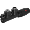 Mexen G00 set termostat unghi, Duplex, DN50, negru - W907-900-70