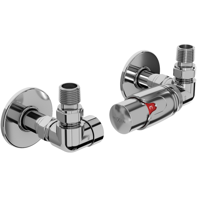 Mexen G00 set termostatic axial cu mască R, crom - W903-900-904-01