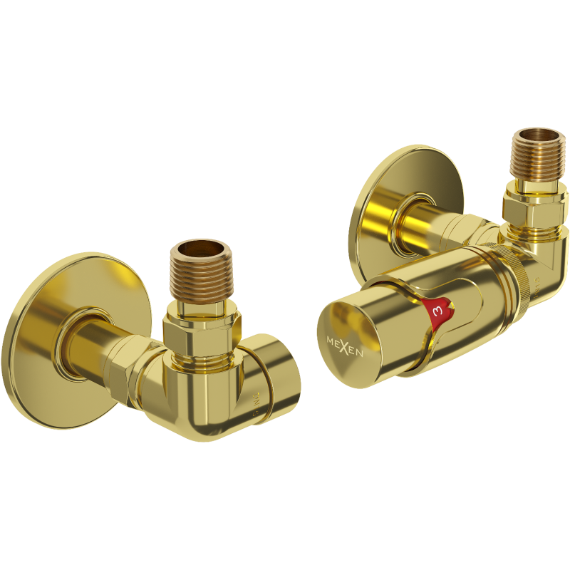 Mexen G00 set de termostat axial cu masca R, auriu - W903-900-904-50