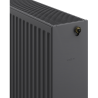 Mexen CC33 radiátor lapos 400 x 600 mm, alsó középső csatlakozás, 1013 W, antracit - W6C33-040-060-66
