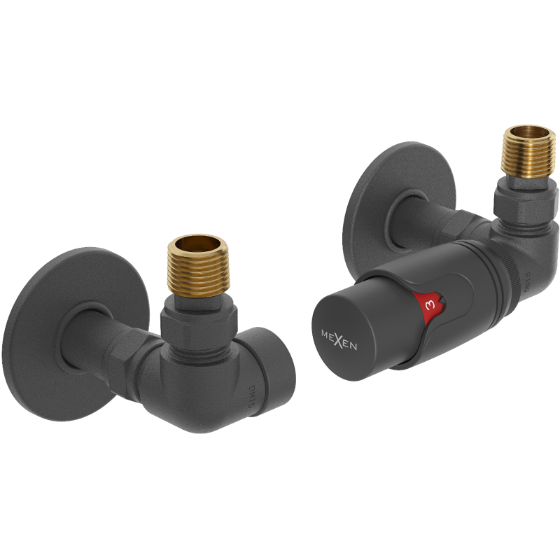 Mexen G00 set termostatic axial cu mască R, antracit - W903-900-904-66