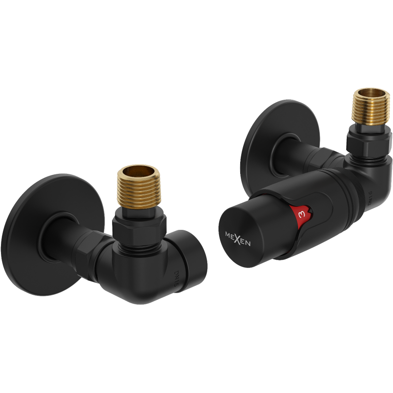 Mexen G00 set termostatic axial cu capac R, negru - W903-900-904-70