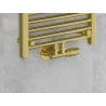 Mexen G00 termosztatikus szett sarokszeleppel és burkolattal R, Duplex, DN50, arany - W907-900-905-50