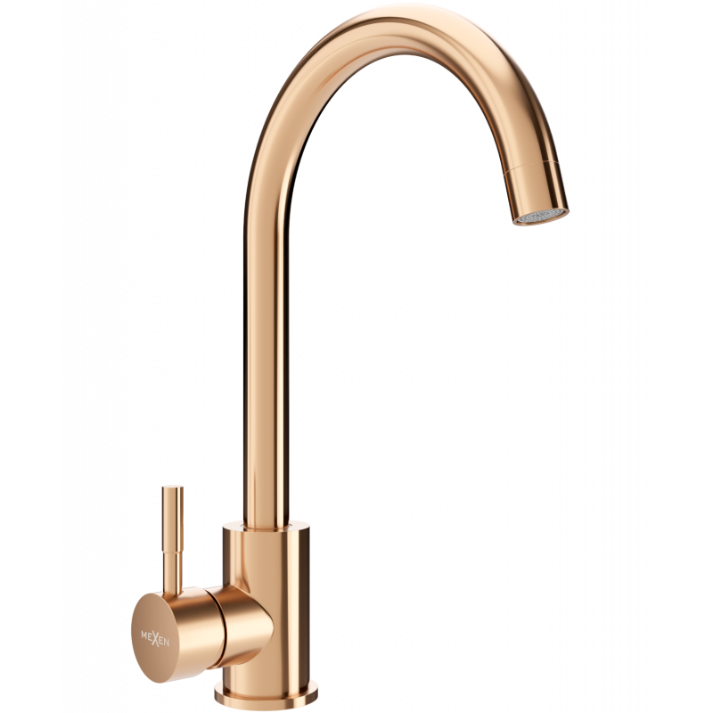 Mexen Foggia baterie de bucătărie, aur roz - 671800-60