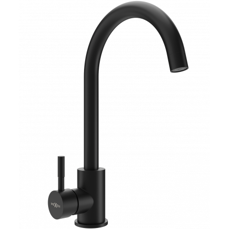 Mexen Foggia bateria de bucătărie, neagră - 671800-70