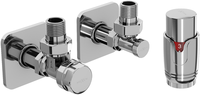 Mexen G00 termosztatikus szögletes készlet takaróval S, króm - W901-900-909-01