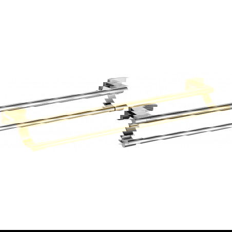 Mexen Zoja dupla törölköző fogas, Arany - 7019125-50