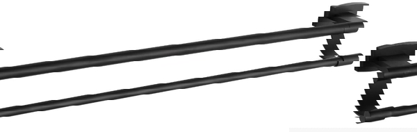 Mexen Zoja dupla törölköző fogas, Fekete - 7019125-70