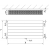 Mexen Line CCL33 radiator panel 300 x 600 mm, conectare inferioară centrală, 744 W, alb - W6C33L-030-060-00