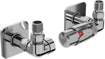 Mexen G00 set termostatic axial cu mască S, crom - W903-900-909-01
