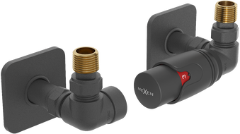 Mexen G00 termosztatikus készlet tengelyirányú burkolattal S, antracit - W903-900-909-66