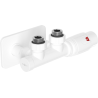 Mexen G00 termosztatikus szögletes készlet S burkolattal, Duplex, DN50, fehér - W907-900-910-20