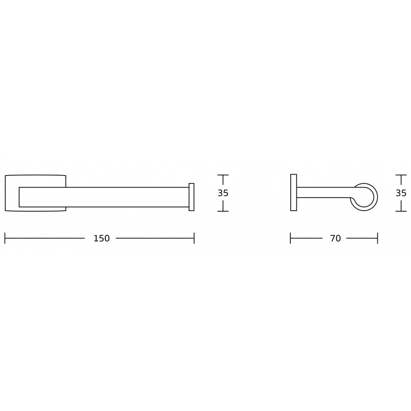 Mexen Zoja WC-papír tartó, króm - 70191333-00