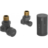 Mexen G05 set termostatic unghiular, antracit - W901-958-66