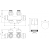 Mexen G05 termosztatikus axiális készlet, króm - W903-958-01