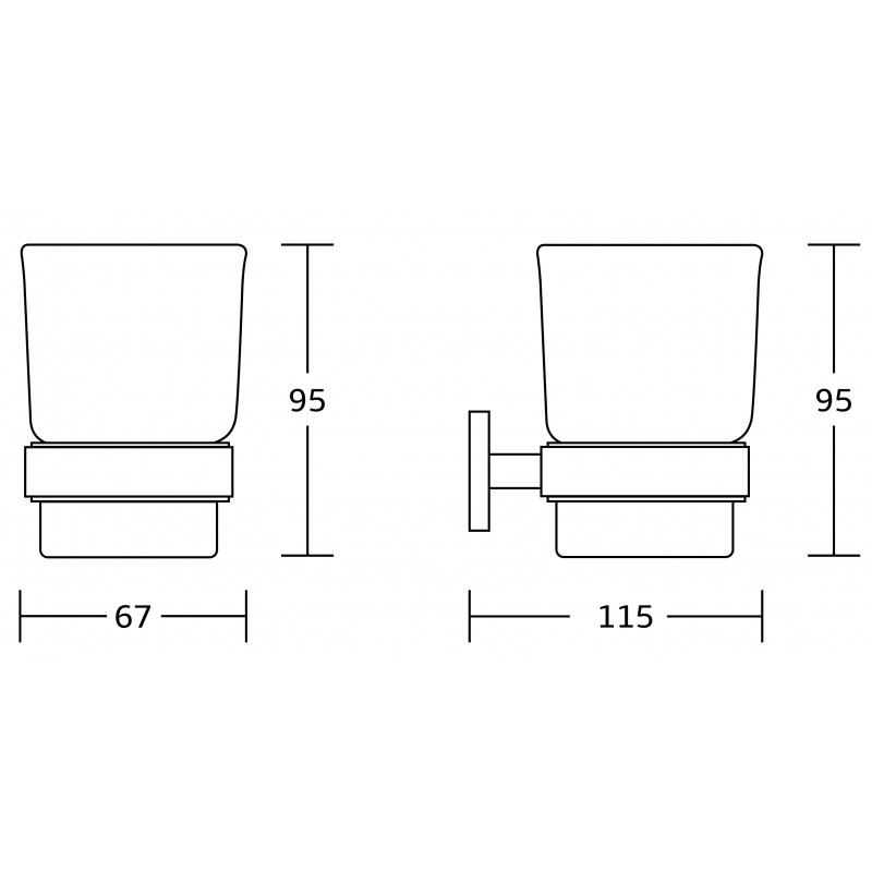 Mexen Zoja fogkefetartó, arany - 7019138-50