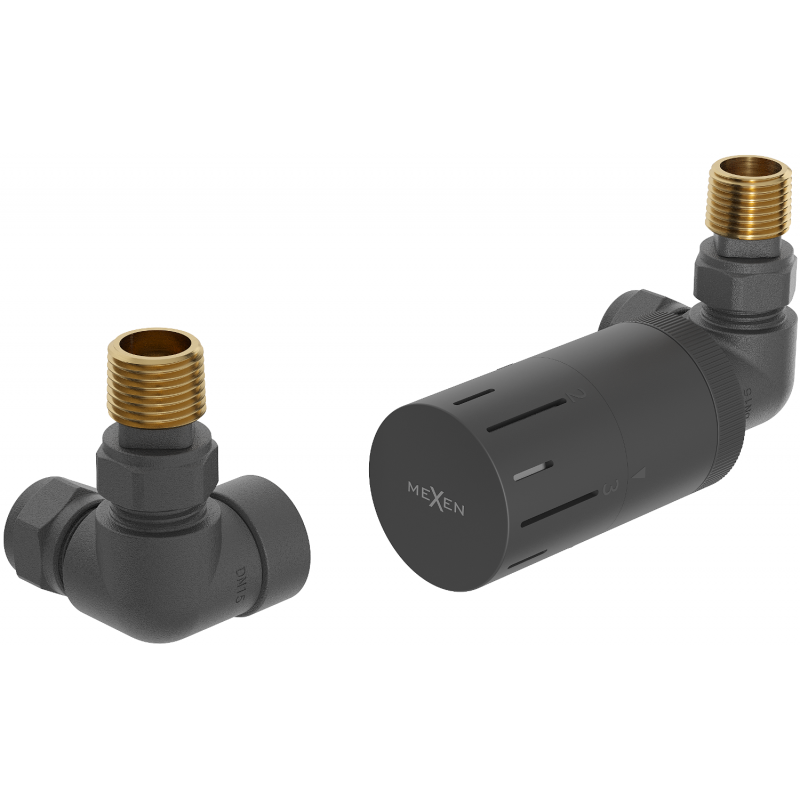 Mexen G05 set termostatic axial, antracit - W903-958-66