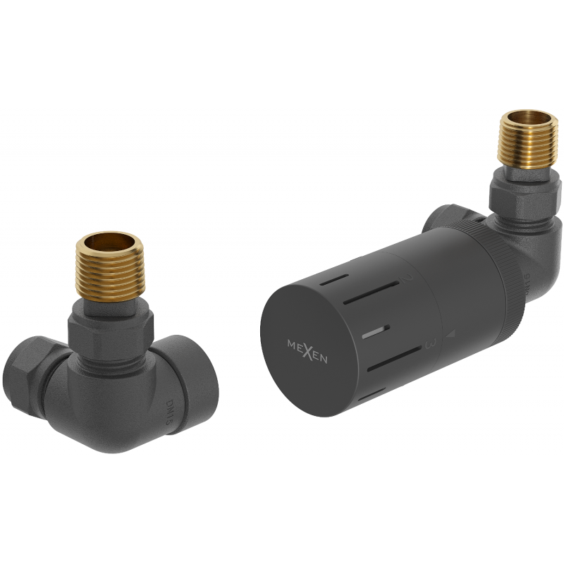 Set termostatic axial Mexen G05, antracit - W903-958-66