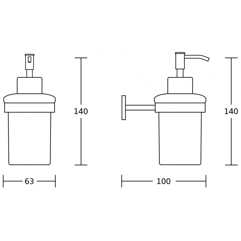 Mexen Zoja dozator pentru săpun, crom - 70191388-00