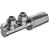 Mexen G05 set termostatic colțar, Duplex, DN50, crom - W907-958-01