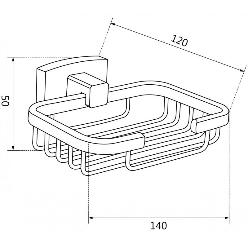 Mexen Zoja szappantartó, króm - 7019151-00
