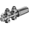 Mexen G05 set termostatic colțar/drept, Duplex, DN50, crom - W908-958-01