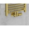 Mexen G05 set termostatic colțar/drept, Duplex, DN50, auriu - W908-958-50