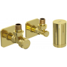 Mexen G05 set termostatic unghiular cu mascare S, auriu - W901-958-909-50