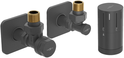 Mexen G05 set termostatic unghiular cu masco S, antracit - W901-958-909-66