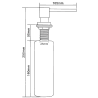 Mexen dozator lichid pentru chiuvetă, Aurie - 6605320-50
