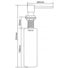 Mexen dozator lichid pentru chiuvetă, Gri - 6605320-61
