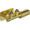 Mexen G05 set de termostate unghiular cu mască S, Duplex, DN50, auriu - W907-958-910-50