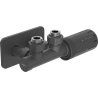 Mexen G05 set termostatic unghiular cu masca S, Duplex, DN50, antracit - W907-958-910-66