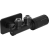 Mexen G05 set termostatic unghiular cu masca S, Duplex, DN50, negru - W907-958-910-70