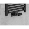 Mexen G05 set termostatic unghiular cu masca S, Duplex, DN50, negru - W907-958-910-70