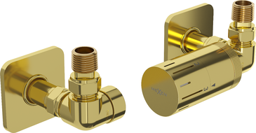 Mexen G05 set termostatic axial cu masca S, auriu - W903-958-909-50