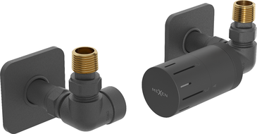 Mexen G05 termosztatikus tengelykészlet S burkolattal, antracit - W903-958-909-66