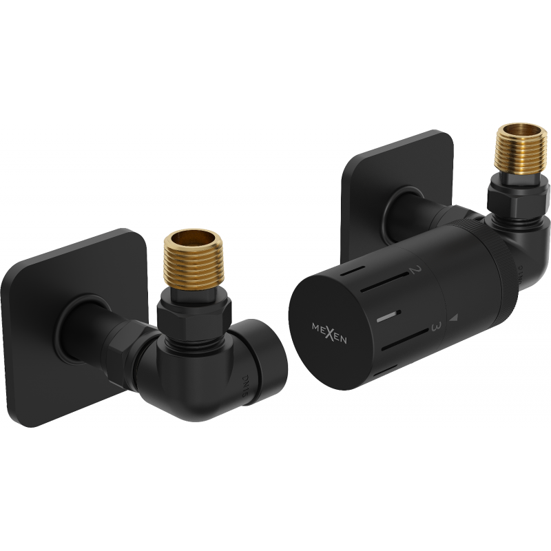Mexen G05 set de montare termostatic axial cu sistem de mascare S, negru - W903-958-909-70