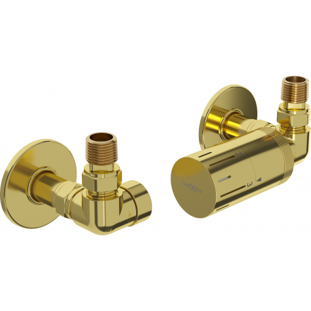 Mexen G05 termosztatikus axiális készlet burkolattal R, arany - W903-958-904-50