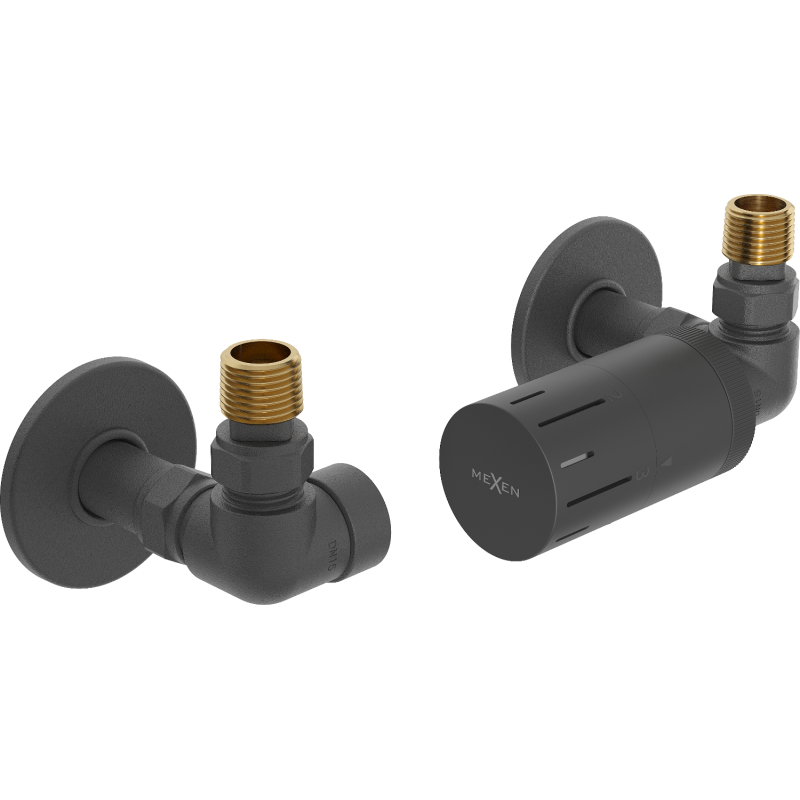 Mexen G05 set termostatic axial cu mască R, antracit - W903-958-904-66