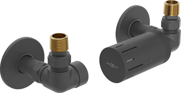 Mexen G05 set termostatic axial cu mască R, antracit - W903-958-904-66