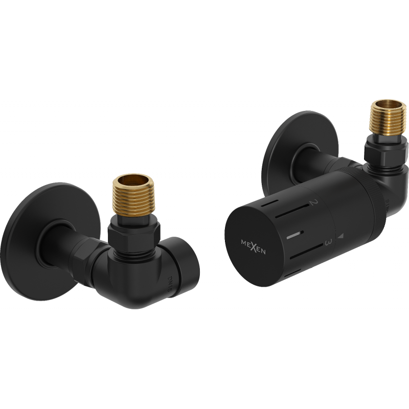 Mexen G05 set termostatic axial cu mască R, negru - W903-958-904-70