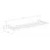 Mexen Arno raft pentru prosoape, Roz-auriu - 7020720-60