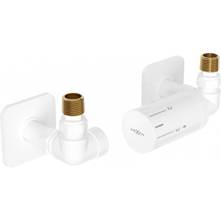Mexen G05 set termostatic axial cu mască S, alb - W903-958-909-20