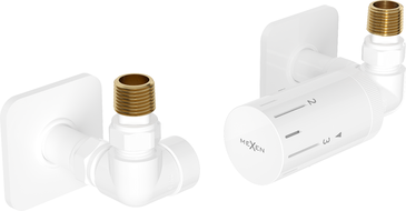 Mexen G05 set termostatic axial cu mască S, alb - W903-958-909-20