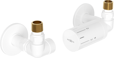 Mexen G05 termosztatikus készlet tengelyirányú burkolattal R, fehér - W903-958-904-20
