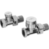 Mexen robinete pentru calorifer drepte, crom - W902-000-01