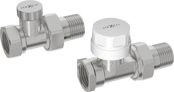 Mexen valve radiatoru rect, nichel - W914-012-01