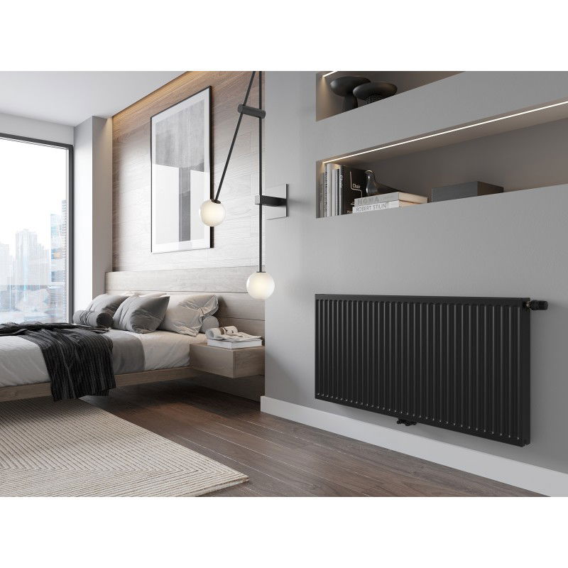 Mexen CC21 radiator din tablă 400 x 1500 mm, conexiune inferioară centrală, 1390 W, negru - W6C21-040-150-70